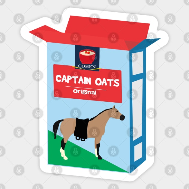 Captain oats Sticker by Brunaesmanhott0